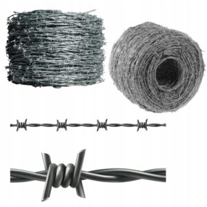 DRUT KOLCZASTY OCYNKOWANY ROLKA 50 M 1,5MM OCYNK FARMA OCHRONA ZASIEK STAL