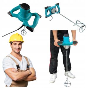 MIESZADŁO DO ZAPRAWY ELEKTRYCZNE DWUPIÓROWE 2400 W Z MIESZADŁEM 140 MM