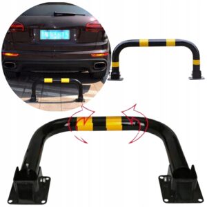 PARKINGOWA BLOKADA SKŁADANA NA KLUCZ SŁUPEK PARKINGOWY 60CM STAL OCYNKOWANA